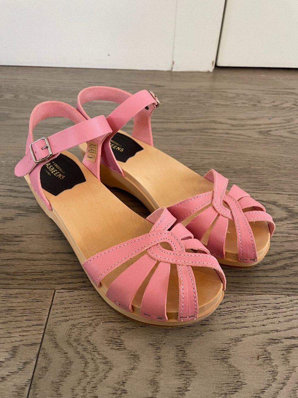 Swedish Hasbeens Sandals Pink Size 38